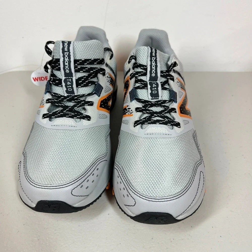 New Balance 410v8 Trail Running Shoes‎ Mens Size 8 4E Wide Grey Orange